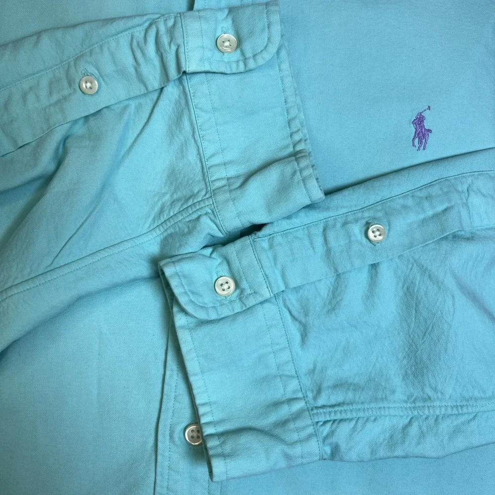 Polo Ralph Lauren Mens XXL Oxford Shirt Mint Seafoam Green Cotton Button Down LS